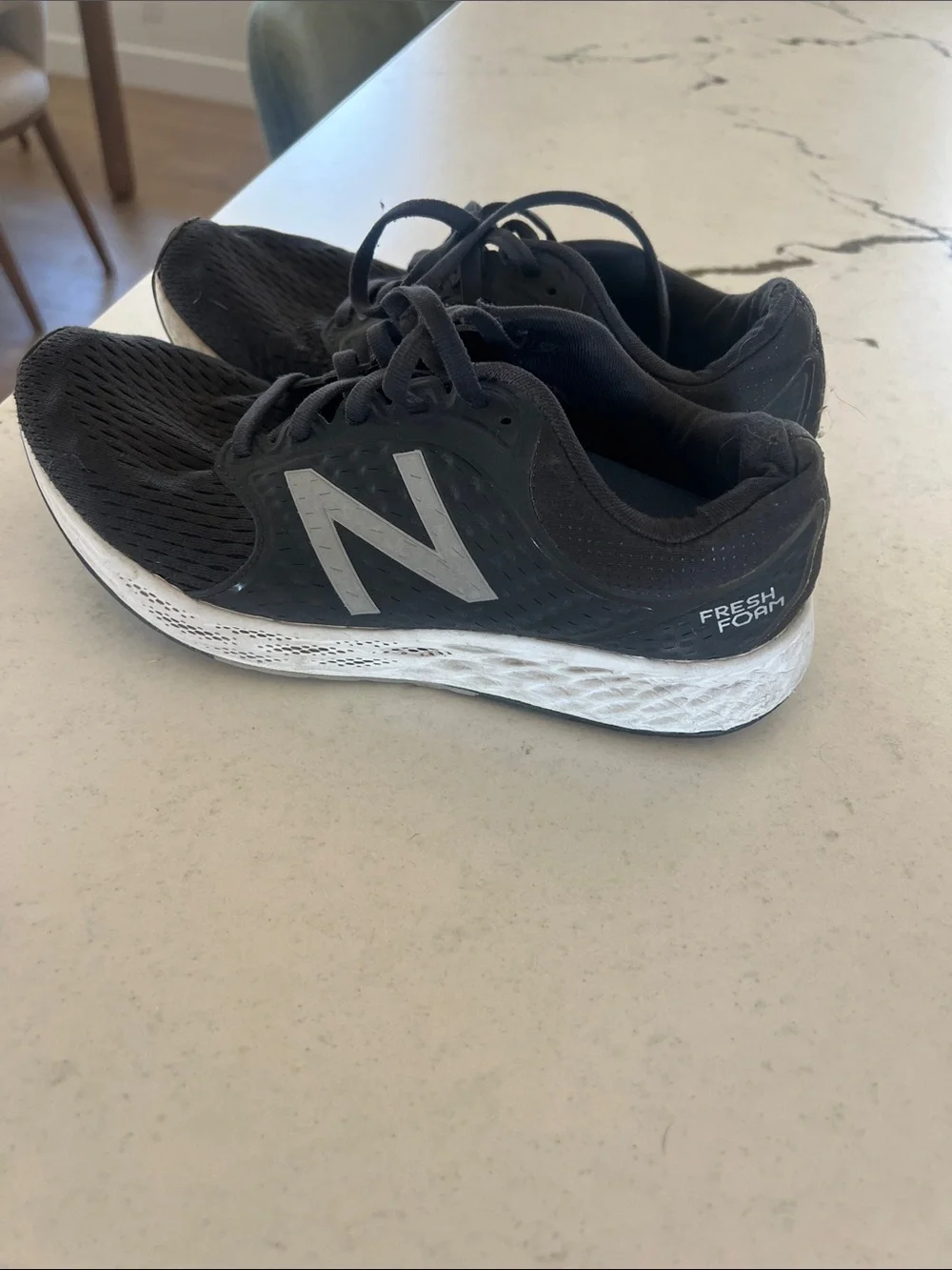 New Balance Black & White Fresh Foam Running Shoes size 8. So comfortable
